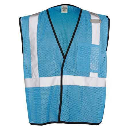 KISHIGO 2X-3X, Electric Blue Enhanced Visibility Mesh Vest B130-2X-3X